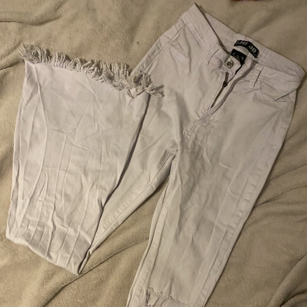 White Flare Jeans